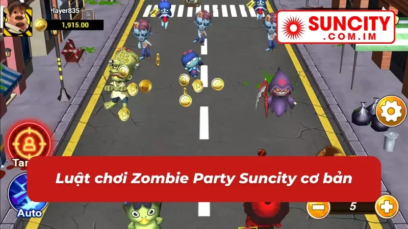Nguyên tắc chơi slot Zombie Party cơ bản